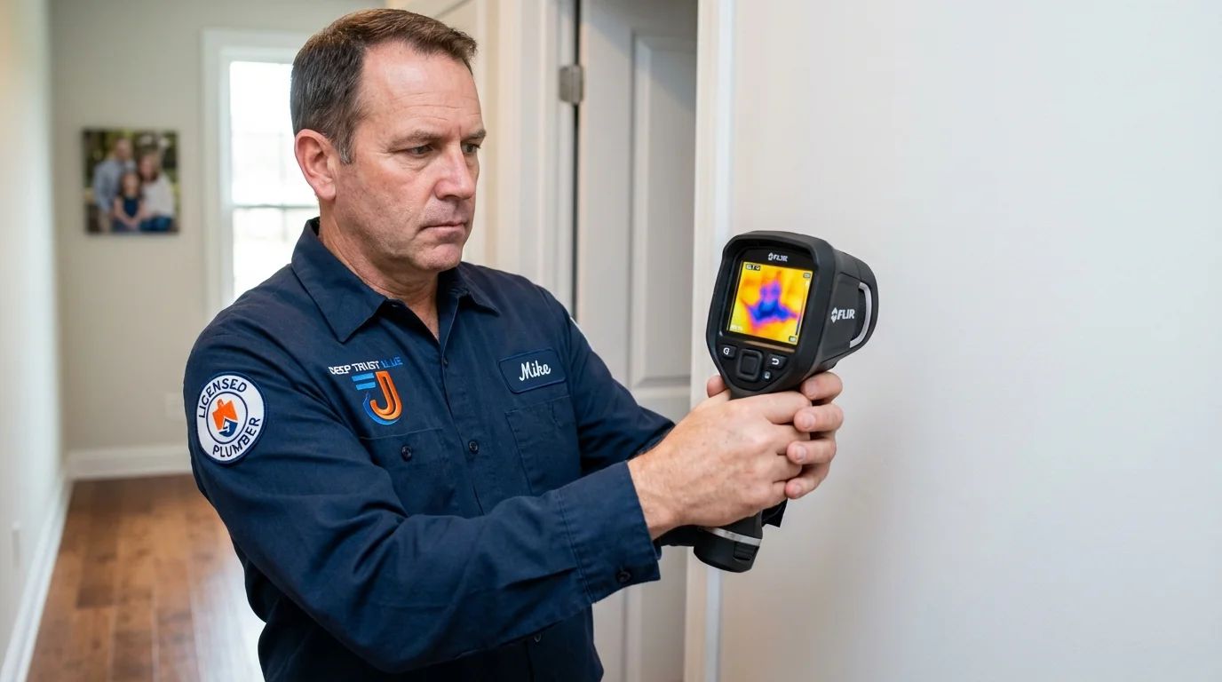Thermal imaging leak detection by Johns Plumbing LLC in Shasta Lake